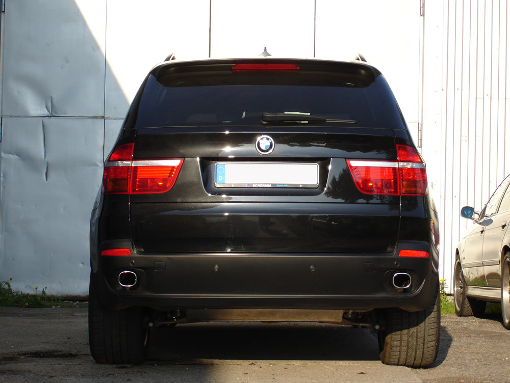 Fox passend für BMW X5 Typ E70 Diesel Endschalldämpfer quer Ausgang rechts/links - 1x93x79 Typ 71 rechts/links