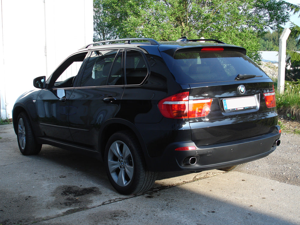 Fox passend fürBMW X5 Typ E70 Diesel Endschalldämpfer quer Ausgang rechts/links - 1x93x79 Typ 71 rechts/links