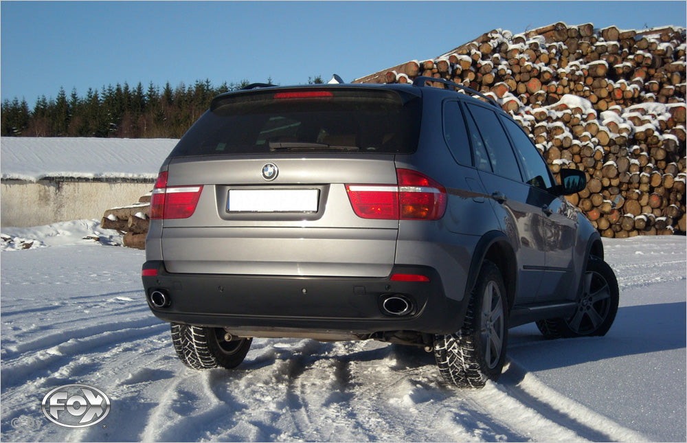 Fox passend fürBMW X5 - E70 Endrohre passend auf original Endschalldämpfer - 115x85 Typ 38 rechts/links