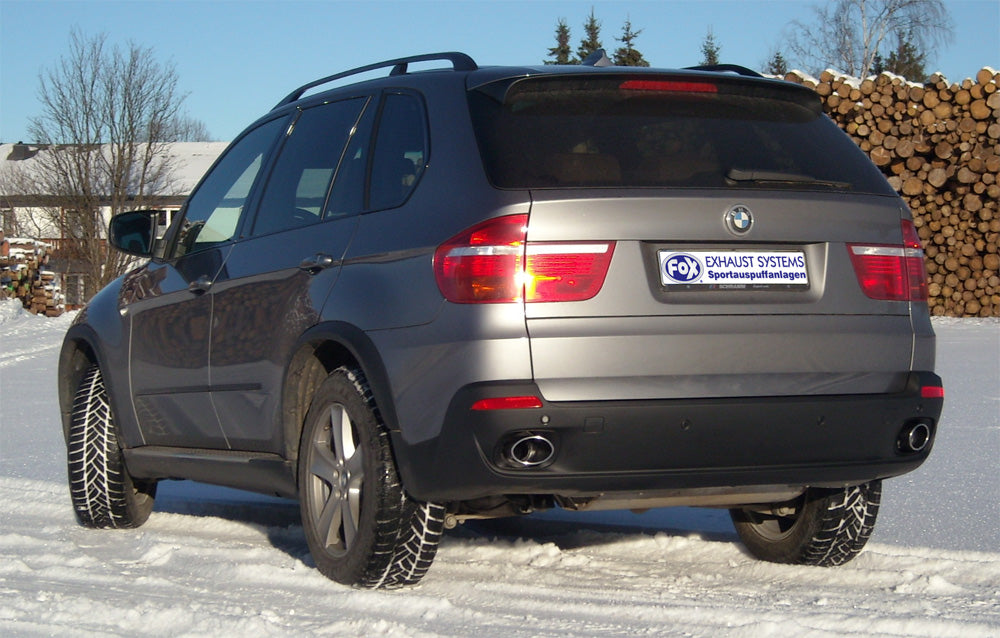Fox passend fürBMW X5 - E70 Endrohre passend auf original Endschalldämpfer - 115x85 Typ 38 rechts/links