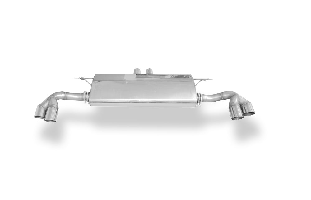 Fox passend für BMW X5  E70 - 4,8l 261kW Endschalldämpfer quer Ausgang rechts/links, Eingang doppelflutig - 2x80 Typ 14 rechts/links