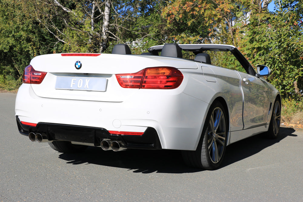 Fox passend fürBMW F32/F33/F36 - 435i - M-Paket Endschalldämpfer quer Ausgang rechts/links - 2x80 Typ 25 rechts/links