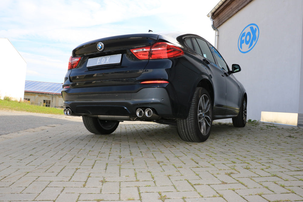 Fox passend fürBMW X4 F26 Endschalldämpfer quer Ausgang rechts/links - 2x90 Typ 17 rechts/links
