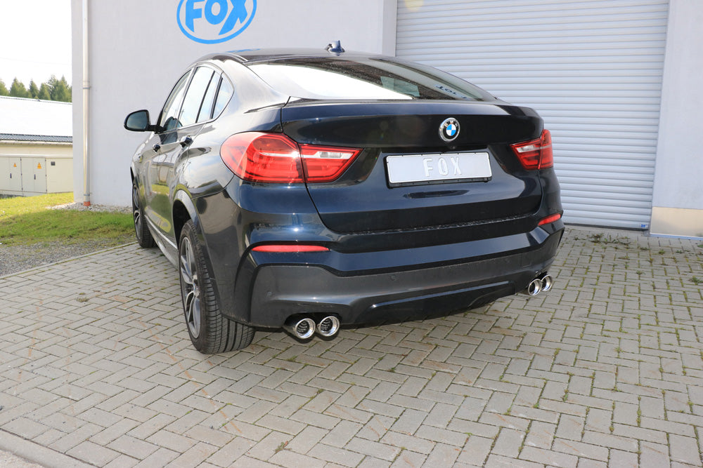 Fox passend fürBMW X4 F26 Endschalldämpfer quer Ausgang rechts/links - 2x90 Typ 17 rechts/links