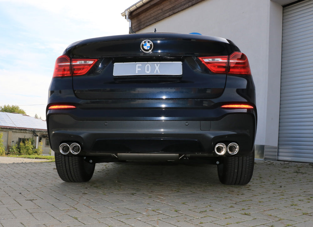 Fox passend fürBMW X4 F26 Endschalldämpfer quer Ausgang rechts/links - 2x90 Typ 17 rechts/links