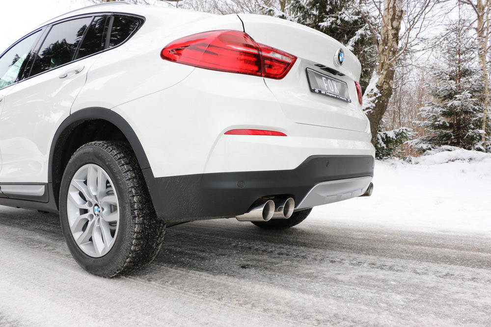 Fox passend fürBMW X4 F26 ohne M-Paket Endschalldämpfer quer Ausgang rechts/links - 2x90 Typ 25 rechts/links