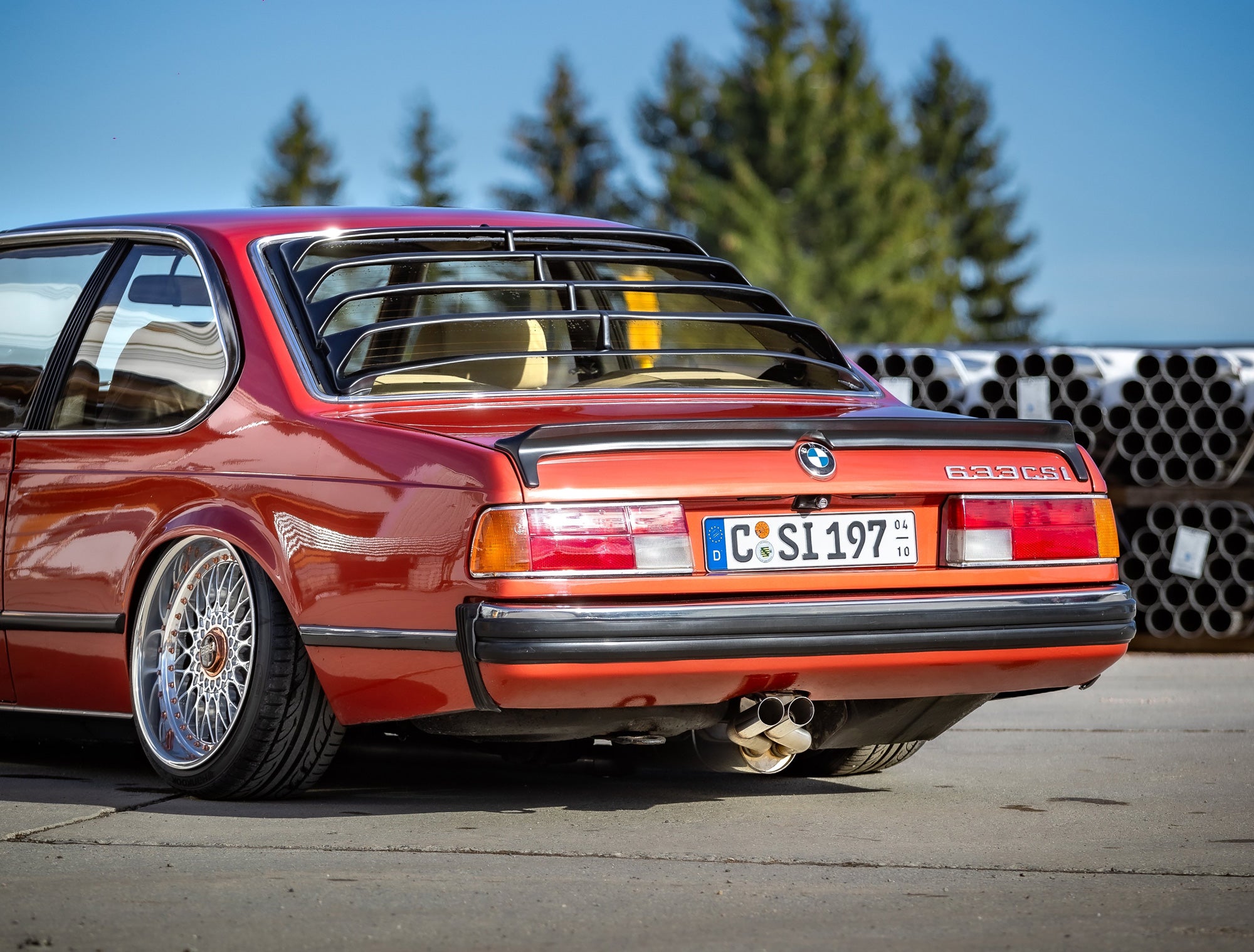 Fox passend für BMW 6er E24 - 633 CSI End- und Vorschalldämpfer - 2x63 Typ 14