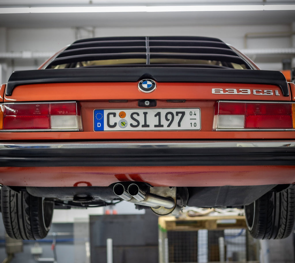 Fox passend fürBMW 6er E24 - 633 CSI End- und Vorschalldämpfer - 2x63 Typ 14