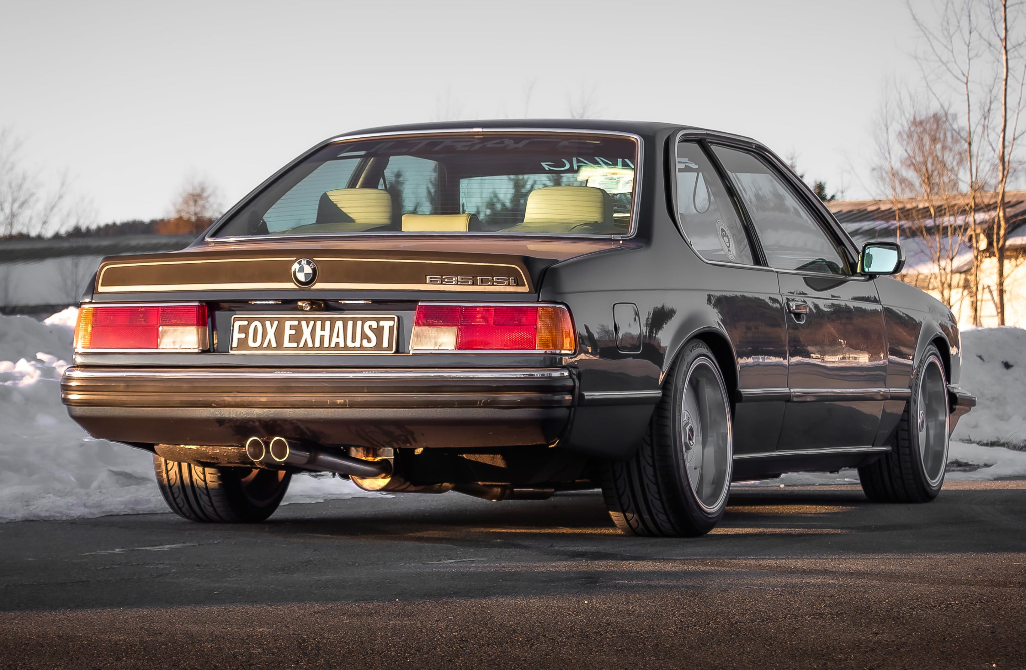 Fox passend fürBMW 6er E24 - 635 CSI End- und Vorschalldämpfer - 2x63 Typ 14