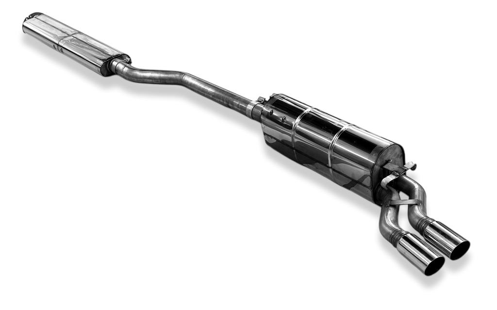 Fox passend fürBMW 6er E24 - 635 CSI End- und Vorschalldämpfer - 2x63 Typ 14