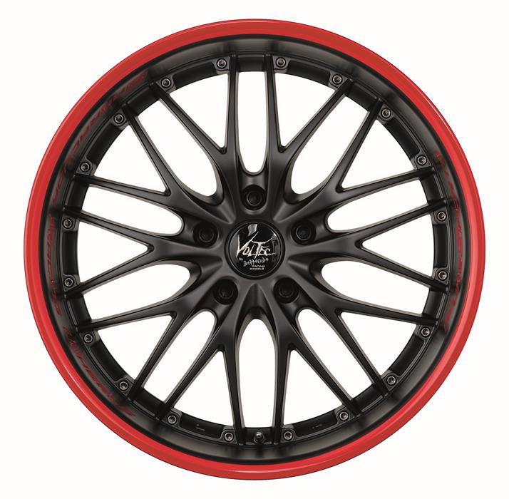 BARRACUDA VOLTEC T6 Mattblack Puresports / Color Trim rot 8x18 ET38 100
