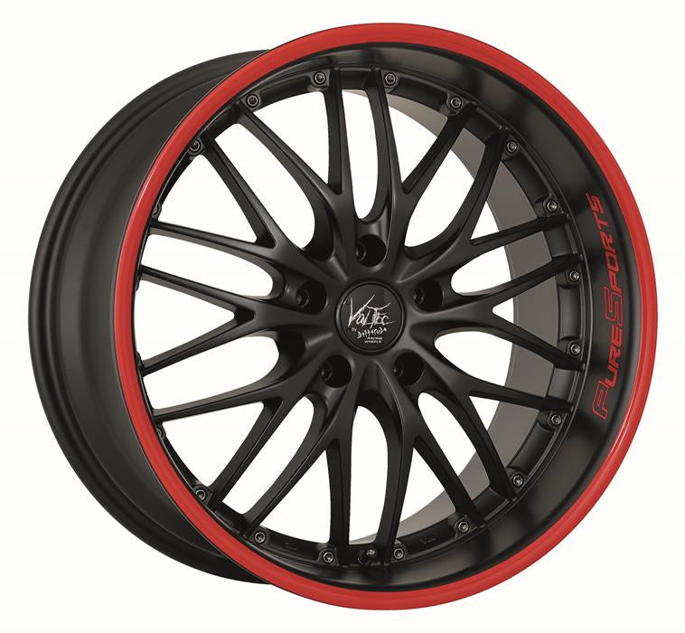 BARRACUDA VOLTEC T6 Mattblack Puresports / Color Trim rot 8x19 ET28 120