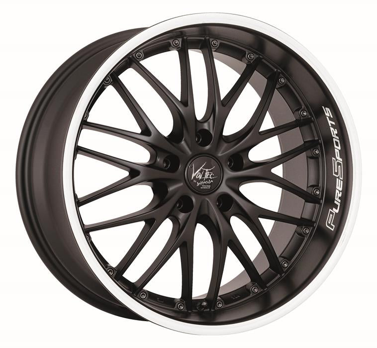 BARRACUDA VOLTEC T6 Mattblack Puresports / Color Trim weiss 8x17 ET30 112