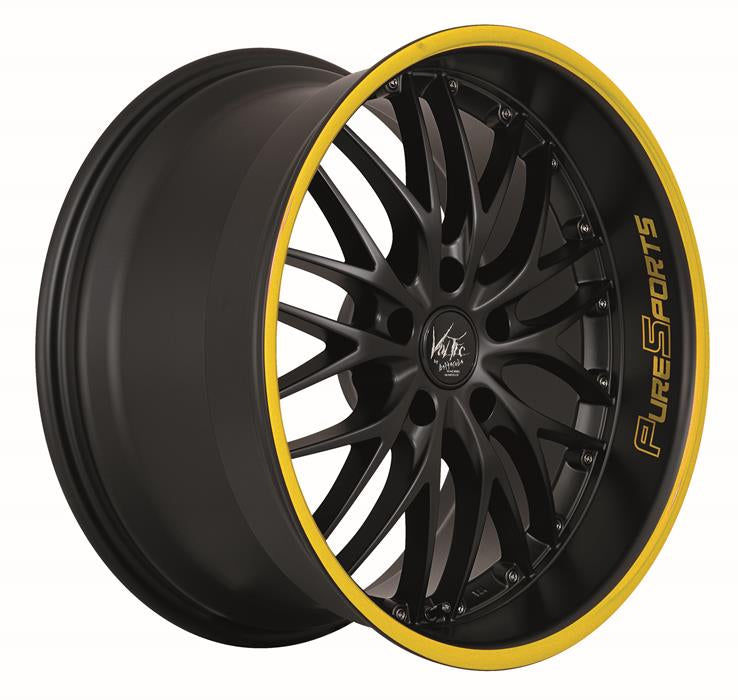 BARRACUDA VOLTEC T6 Mattblack Puresports / Color Trim gelb 8.5x19 ET40 114