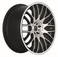 BARRACUDA KARIZZMA Mattblack-polished / Color Trim weiss 8.5x19 ET33 110-120