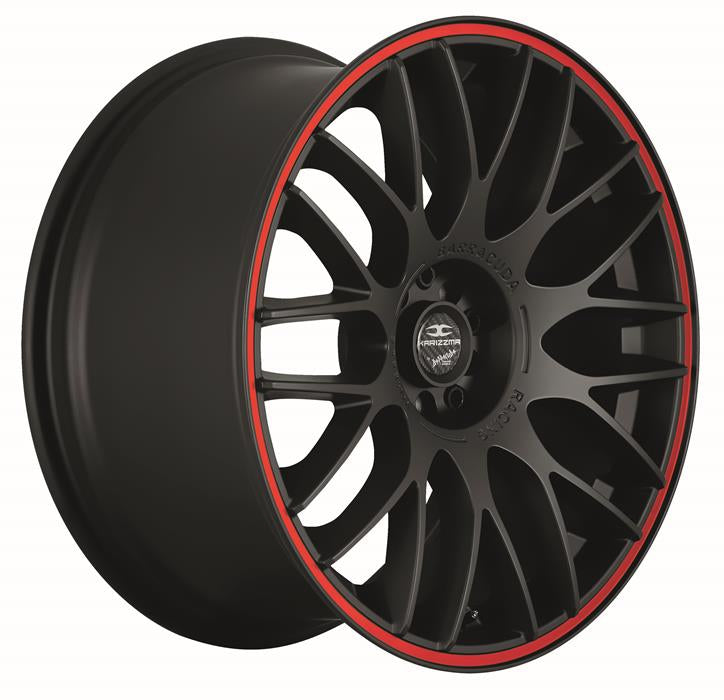 BARRACUDA KARIZZMA Mattblack Puresports / Color Trim rot 8x18 ET45 112