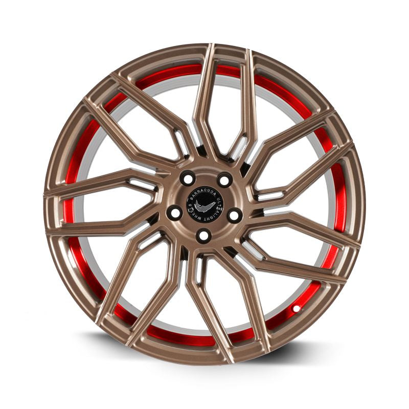 BARRACUDA DRAGOON Higloss-Bronze undercut Trimline red 8.5x19 ET40 108