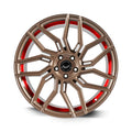 BARRACUDA DRAGOON Higloss-Bronze undercut Trimline red 9x19 ET40 112