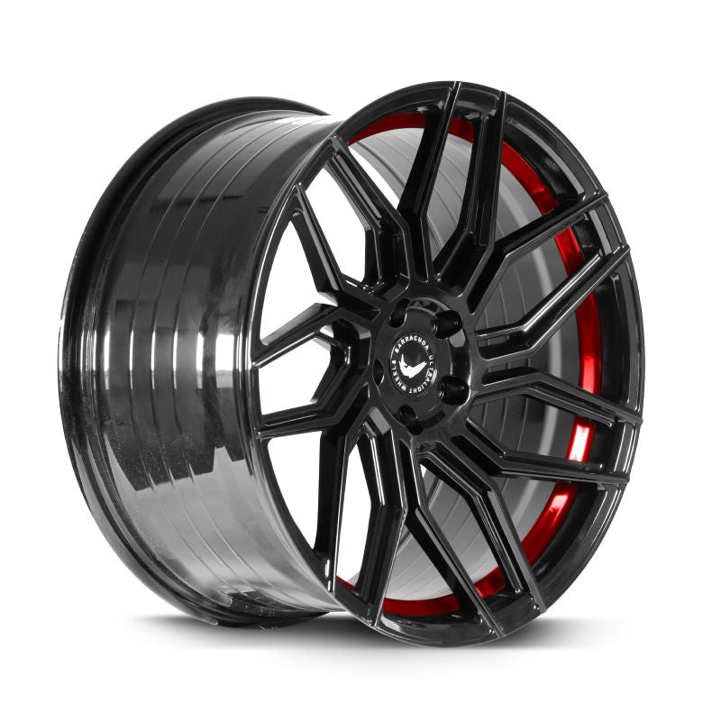 BARRACUDA DRAGOON Higloss-Black undercut Trimline red 8.5x19 ET23 112