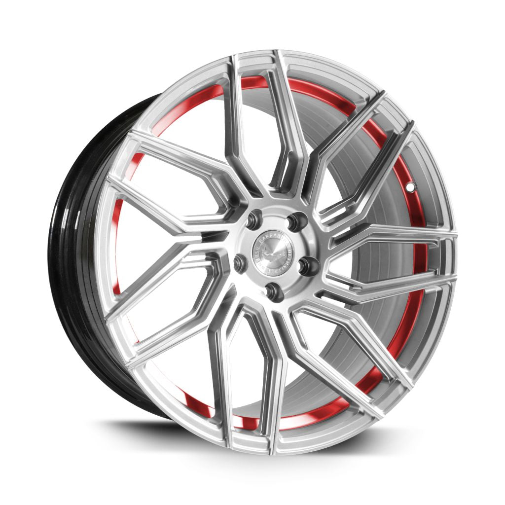 BARRACUDA DRAGOON Silver undercut Trimline red 8.5x19 ET40 108