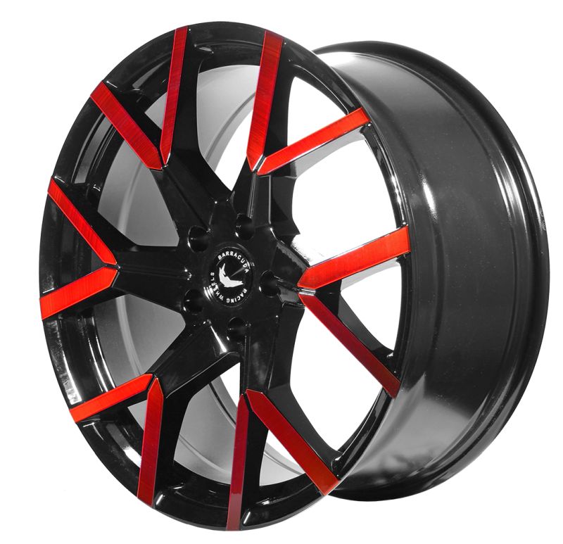 BARRACUDA TZUNAMEE EVO Black gloss Flashred 9x20 ET40 114
