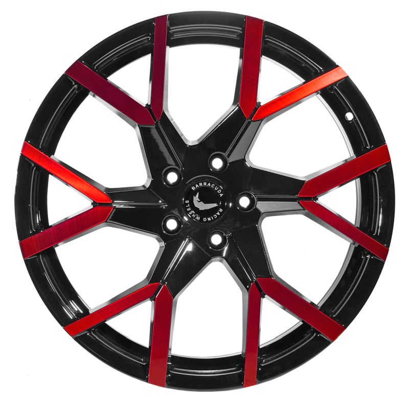 BARRACUDA TZUNAMEE EVO Black gloss Flashred 8.5x19 ET35 108