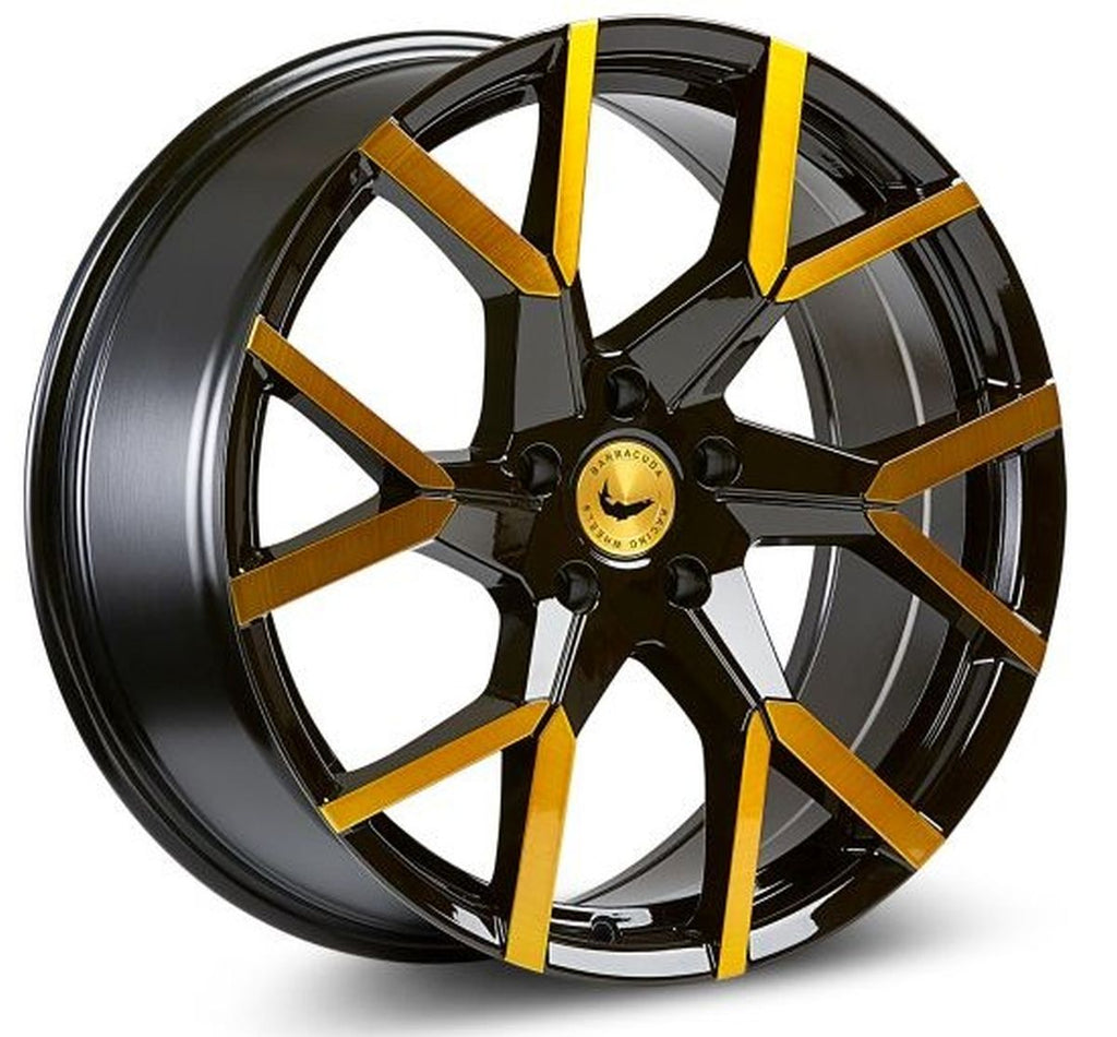 BARRACUDA TZUNAMEE EVO Black gloss Flashgold 9x20 ET30 112