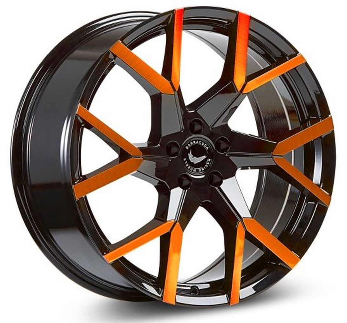 BARRACUDA TZUNAMEE EVO Black gloss Flashorange 8x18 ET40 120
