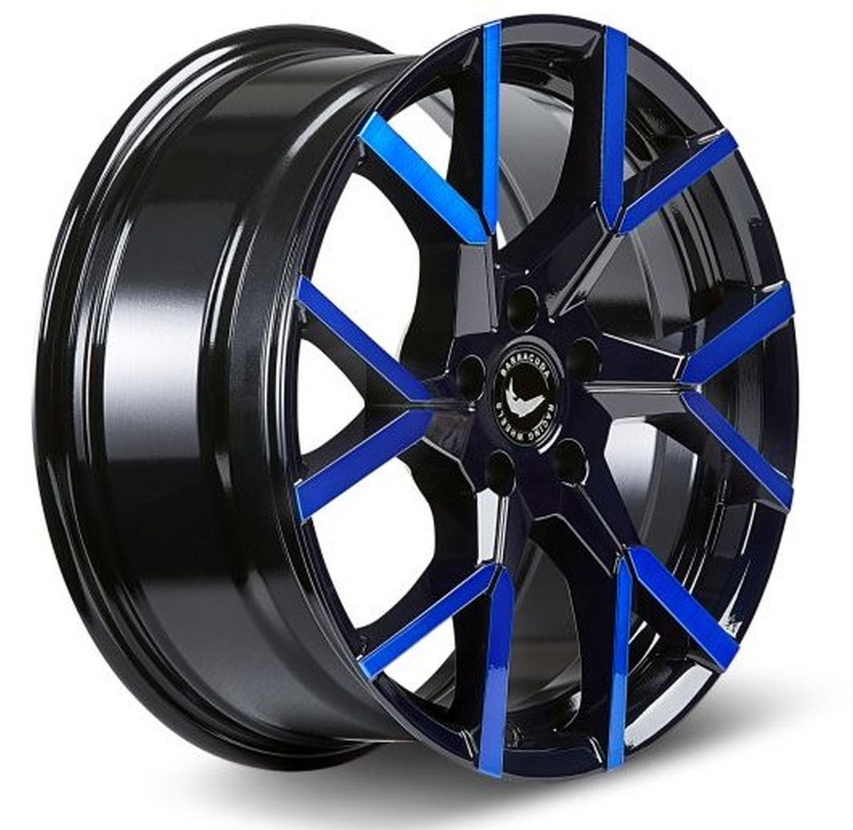 BARRACUDA TZUNAMEE EVO Black gloss Flashblue 8.5x19 ET33 112