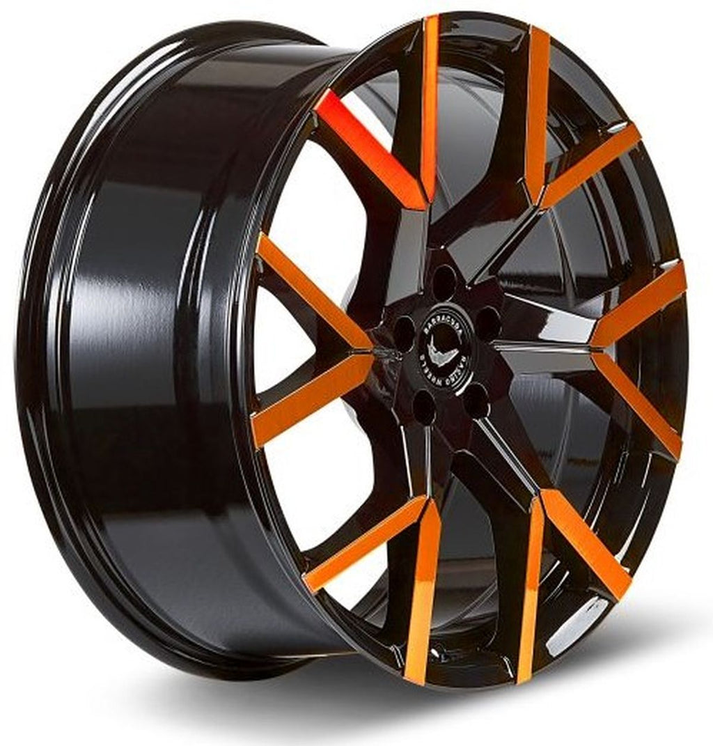 BARRACUDA TZUNAMEE EVO Black gloss Flashorange 8.5x19 ET40 108