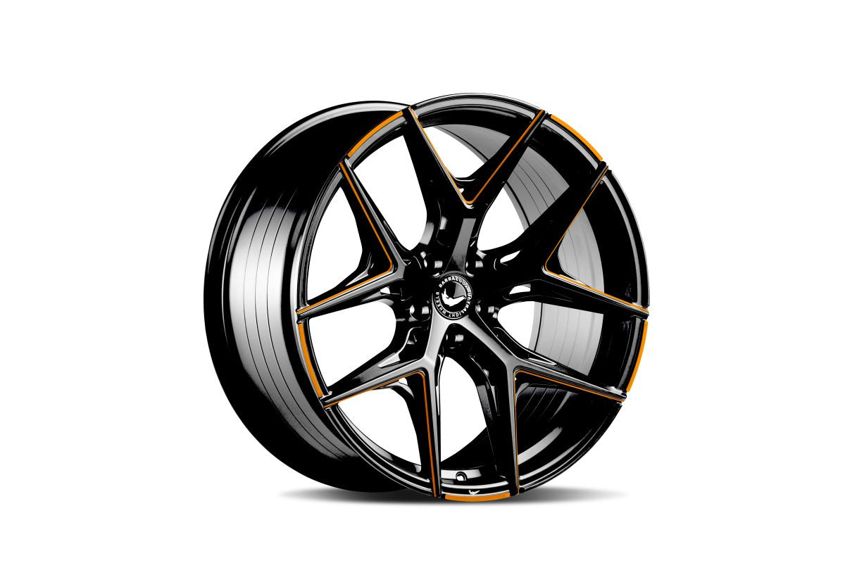BARRACUDA RAZZER Flash ORANGE  Puresports gefräst 9.5x21 ET19 112