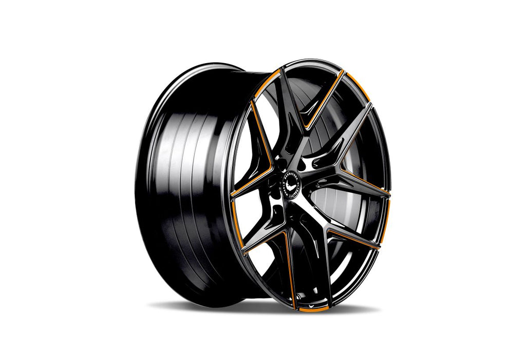 BARRACUDA RAZZER Flash ORANGE  Puresports gefräst 9.5x22 ET27 112