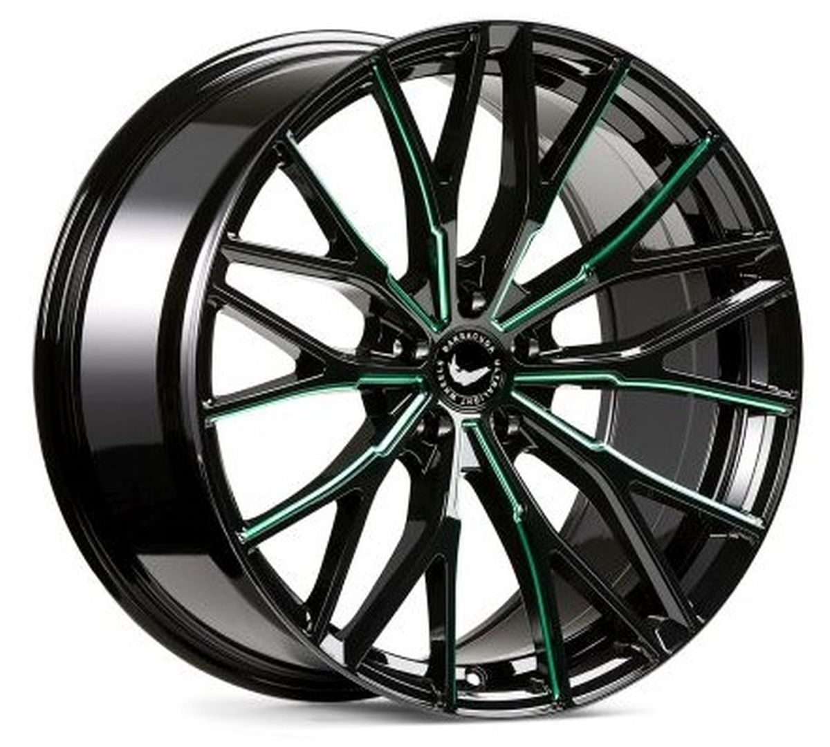 BARRACUDA PROJECT 3.0 Black gloss flashgreen 10x20 ET40 120