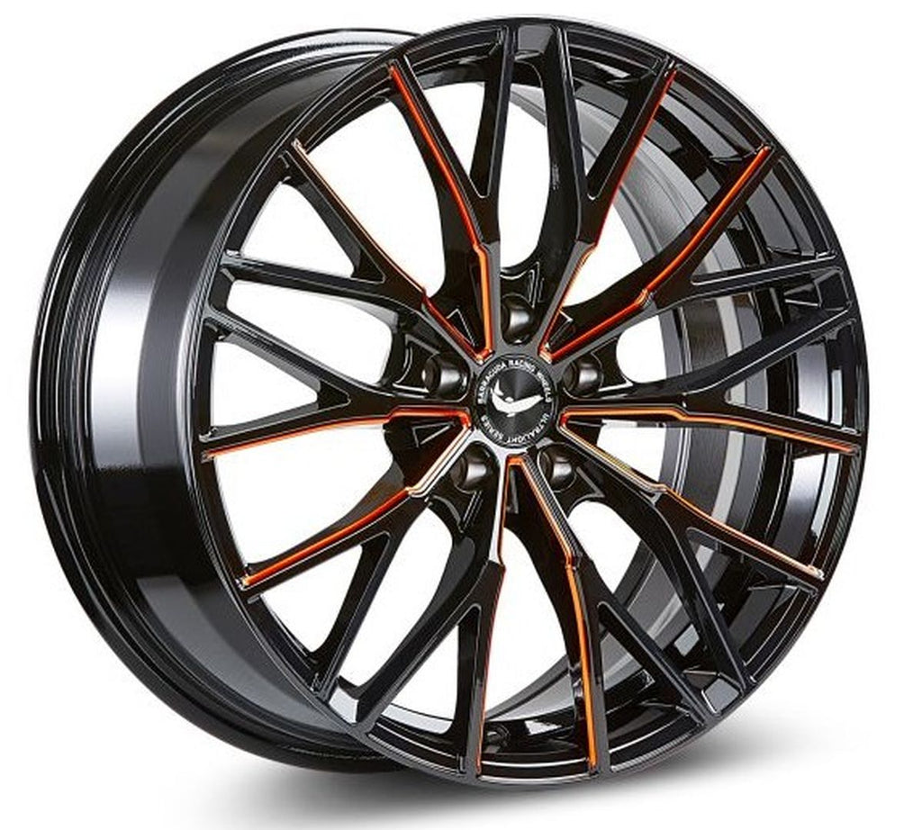 BARRACUDA PROJECT 3.0 Black gloss Flashorange 10x20 ET41 108