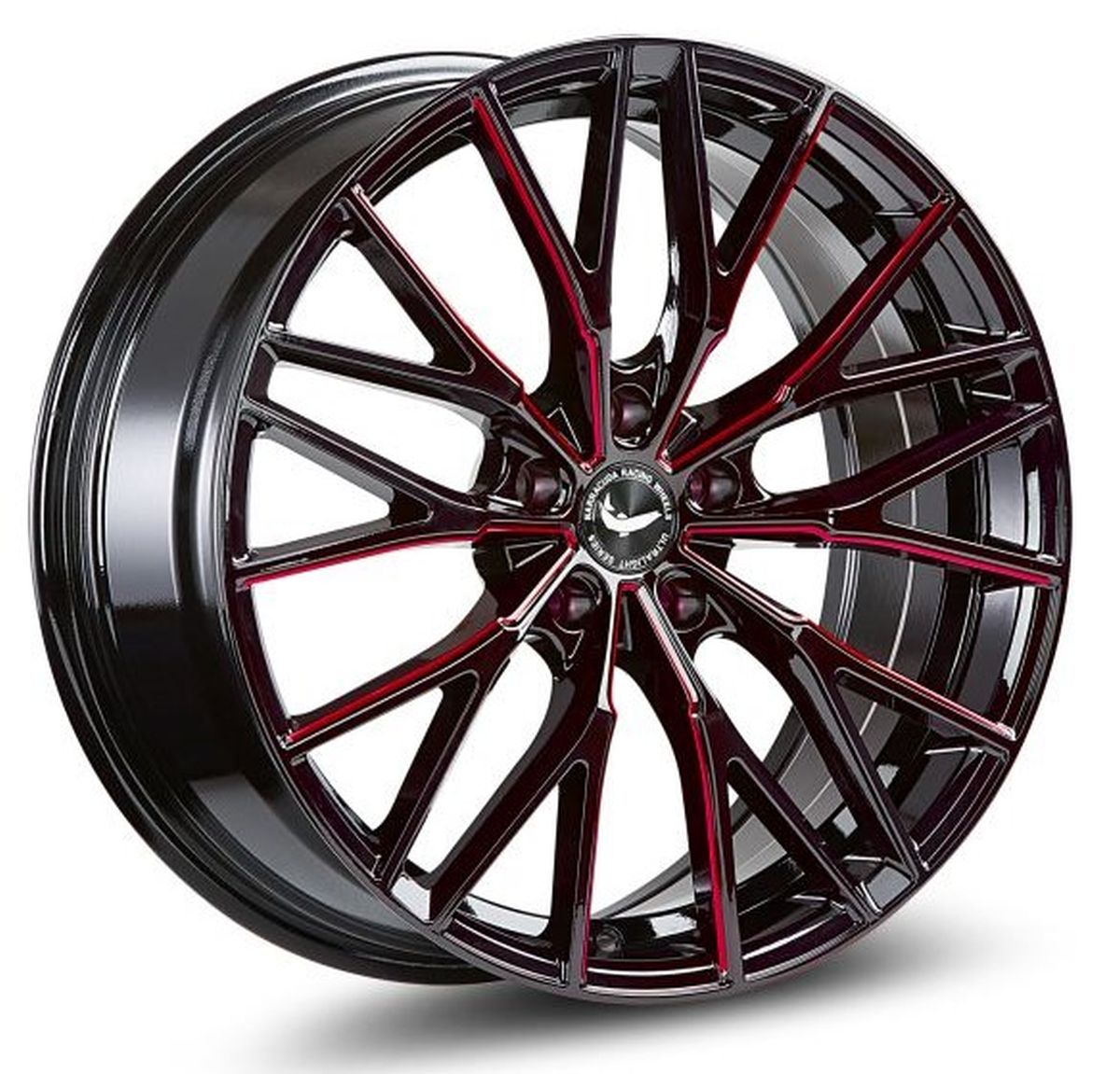 BARRACUDA PROJECT 3.0 Black gloss Flashred 10x20 ET33 112