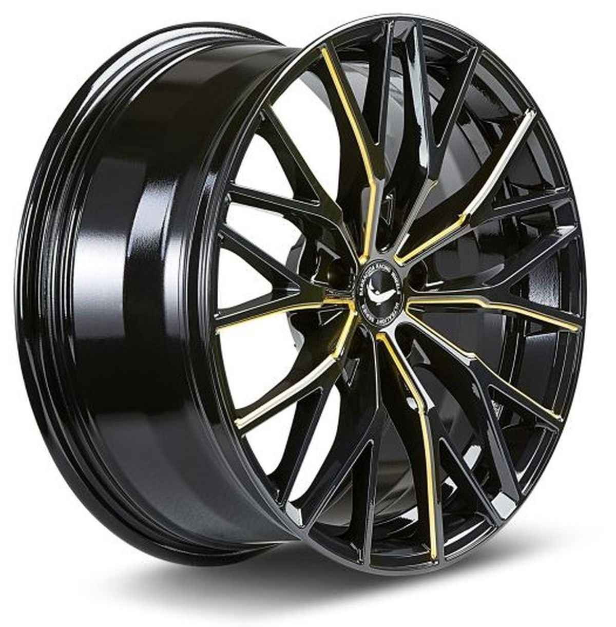 BARRACUDA PROJECT 3.0 Black gloss Flashgold 8.5x20 ET40 114
