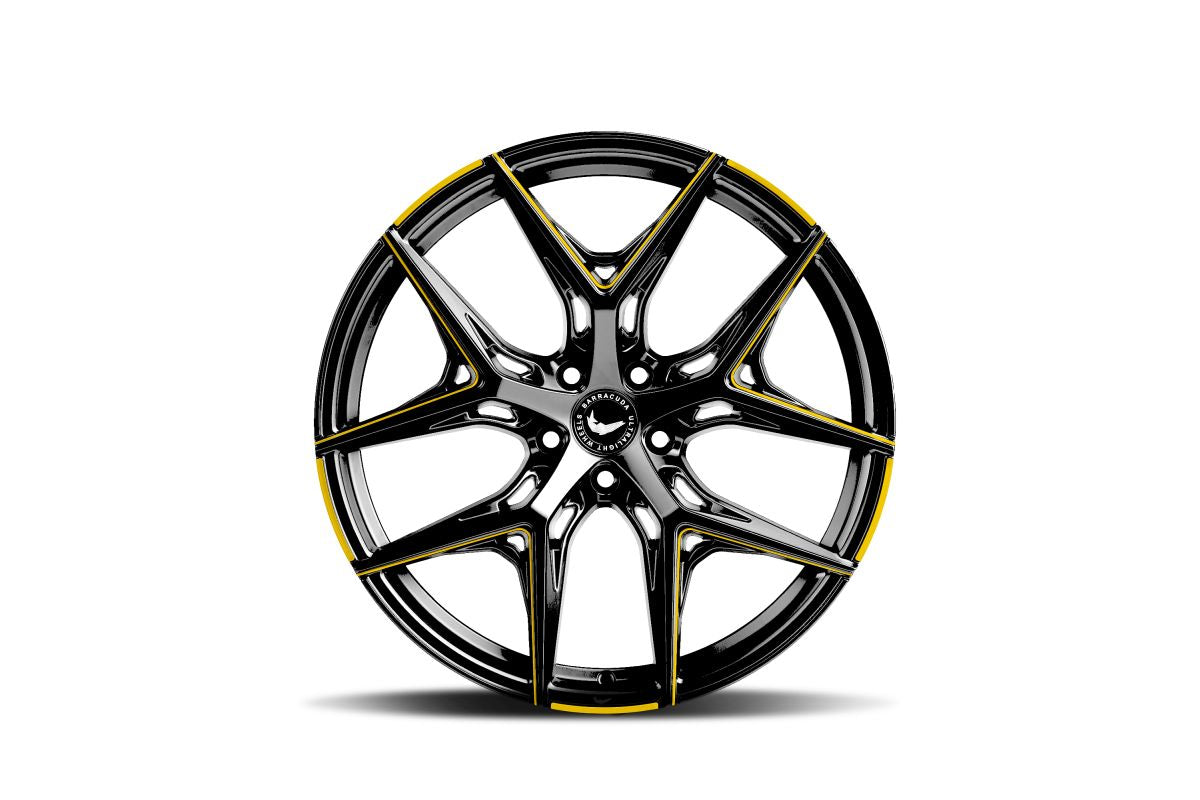 BARRACUDA RAZZER Flash YELLOWGOLD  Puresports gefräst 9.5x21 ET38 114