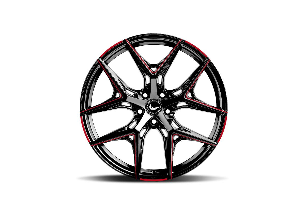 BARRACUDA RAZZER Flash RED  Puresports gefräst 8.5x20 ET38 112