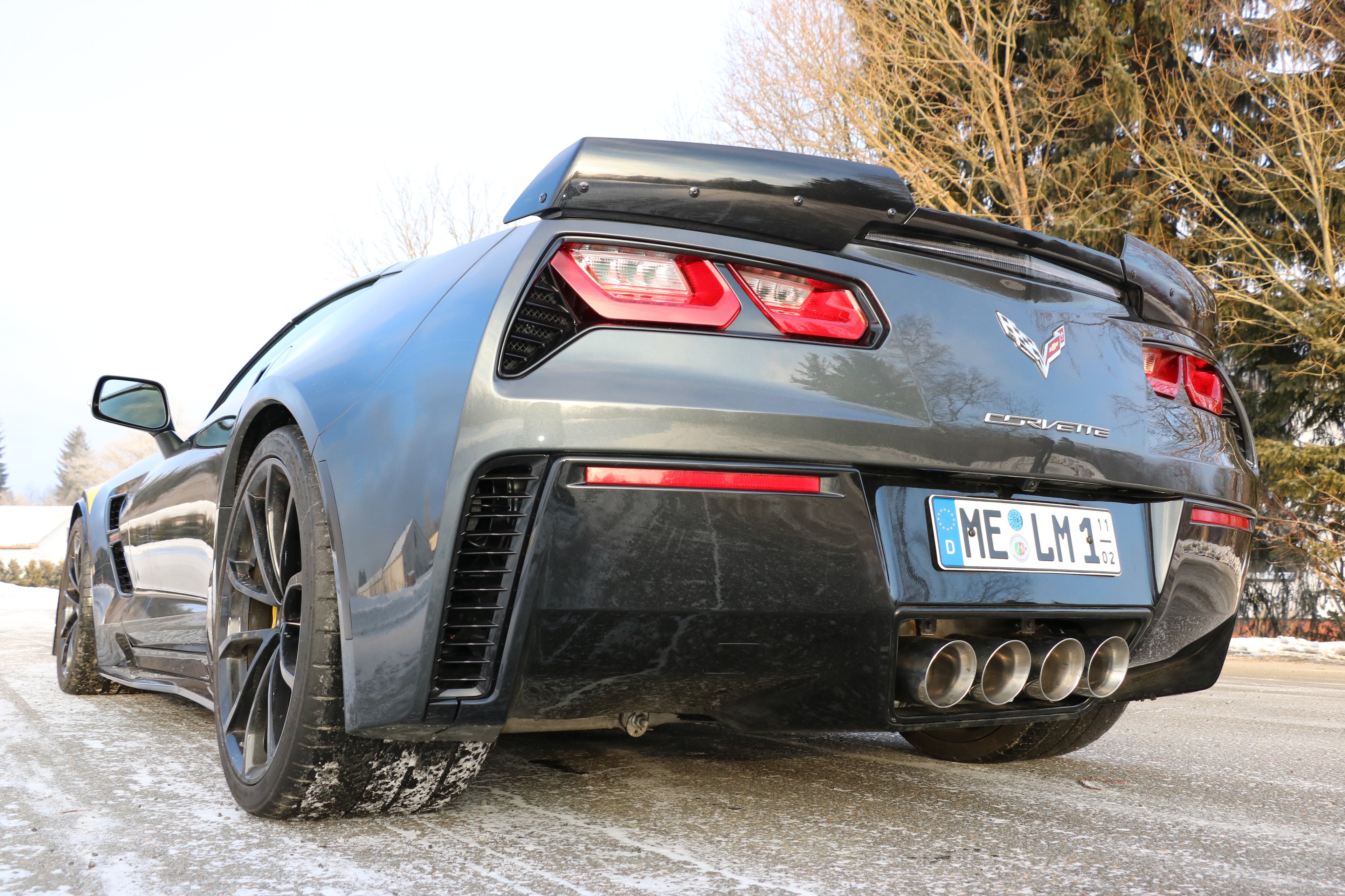 Fox passend fürCorvette C7/ Z06 Endschalldämpfer Ausgang mittig - 4x100 Typ 25 mittig