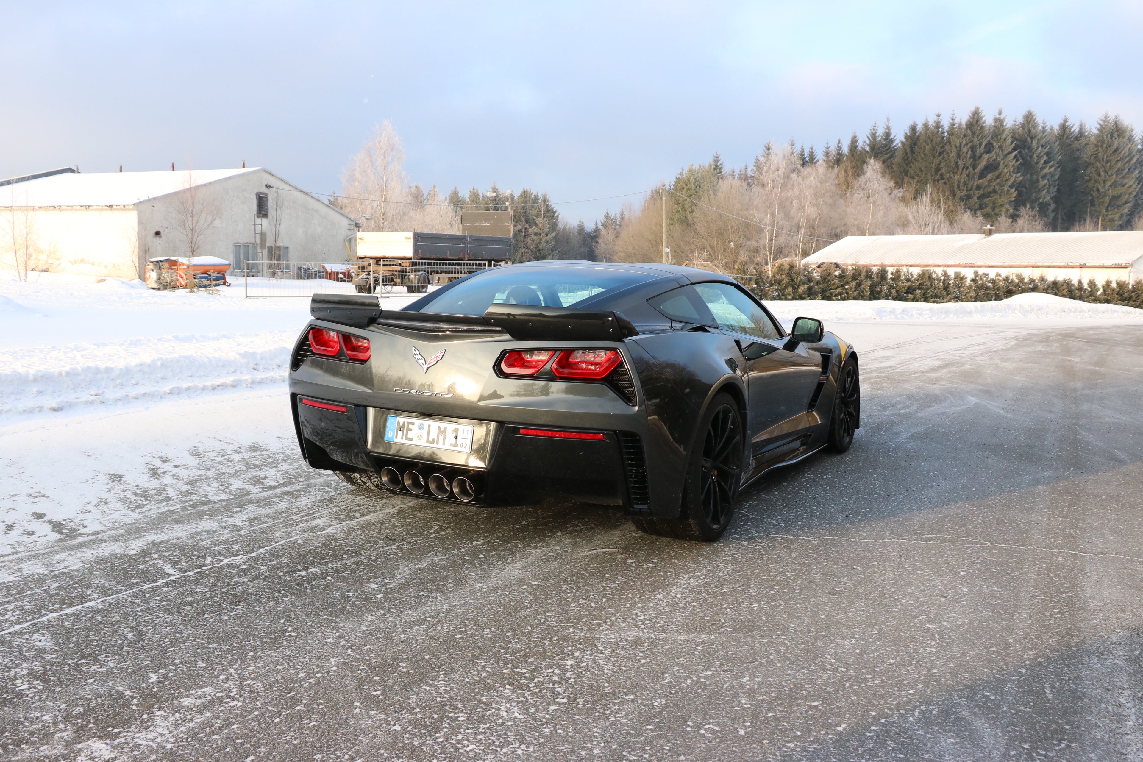 Fox passend fürCorvette C7/ Z06 Endschalldämpfer Ausgang mittig - 4x100 Typ 25 mittig