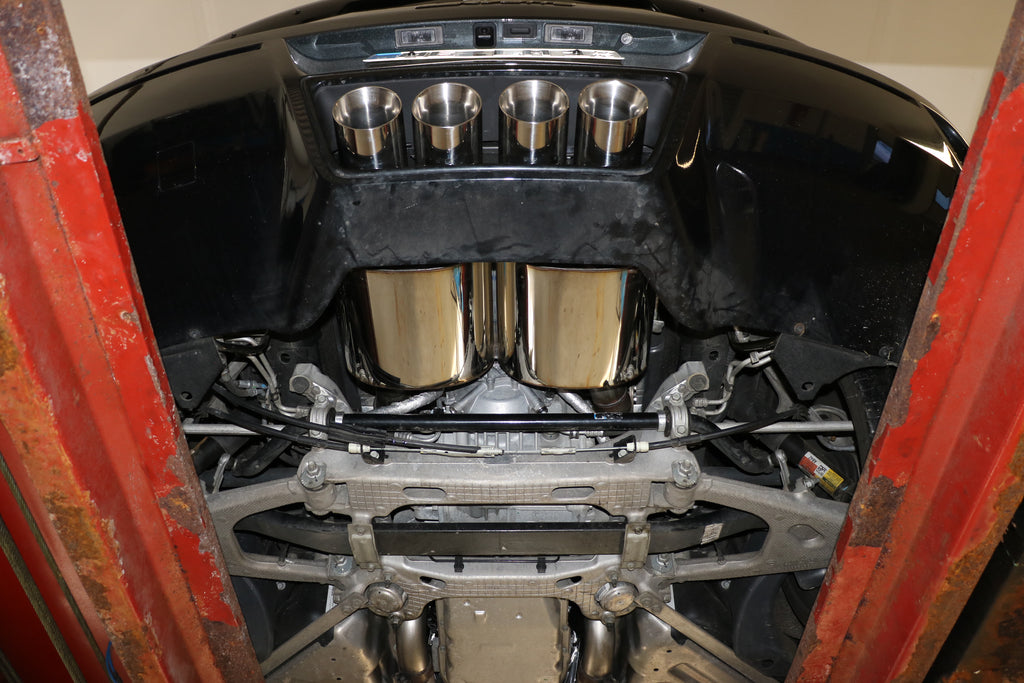 Fox passend fürCorvette C7/ Z06 Endschalldämpfer Ausgang mittig - 4x100 Typ 25 mittig