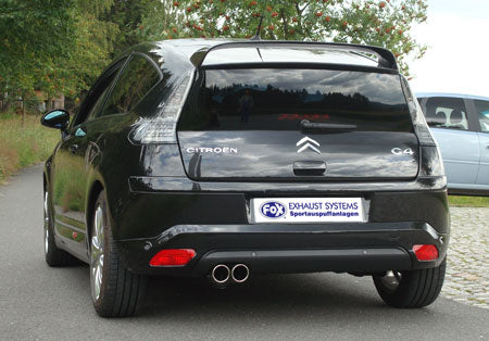 Fox passend für Citroen C4 Coupe Endschalldämpfer - 2x80 Typ 13