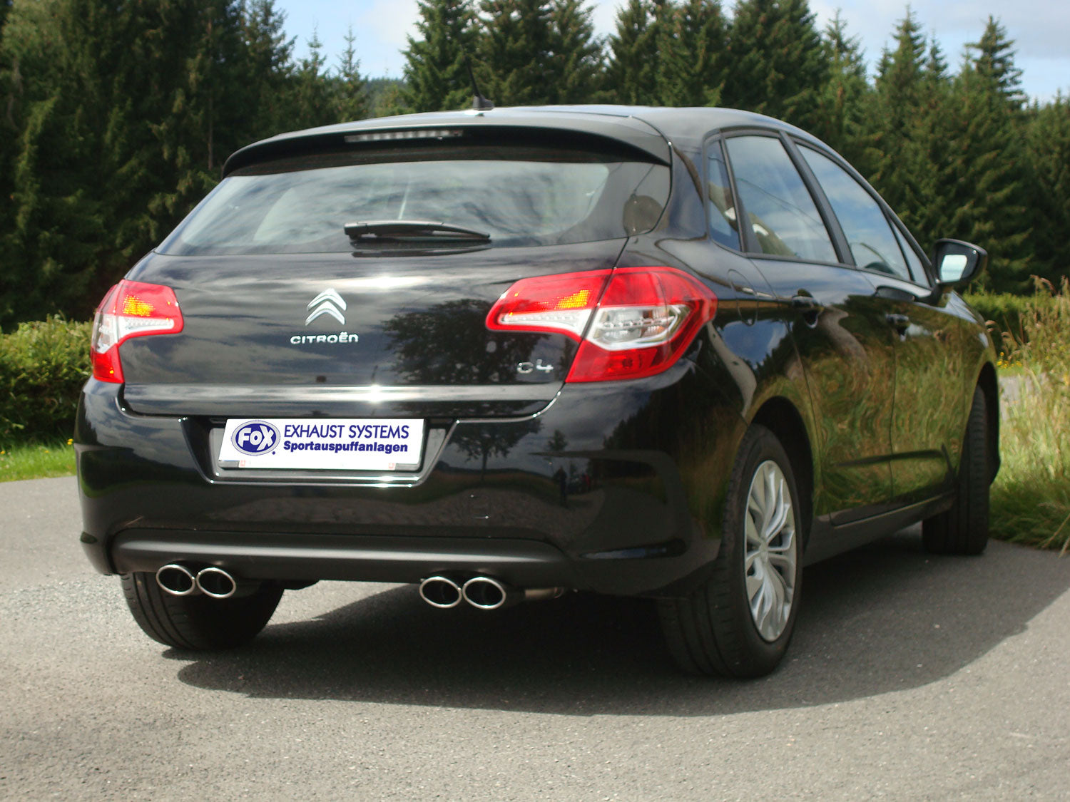 Fox passend fürCitroen C4 - B7 Endschalldämpfer Ausgang rechts/links - 2x106x71 Typ 32 rechts/links