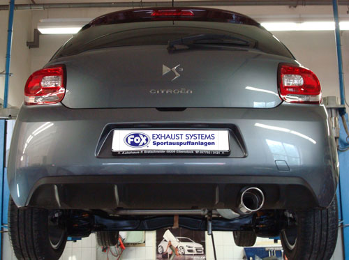 Fox passend für Citroen DS3 Endschalldämpfer - 1x100 Typ 16