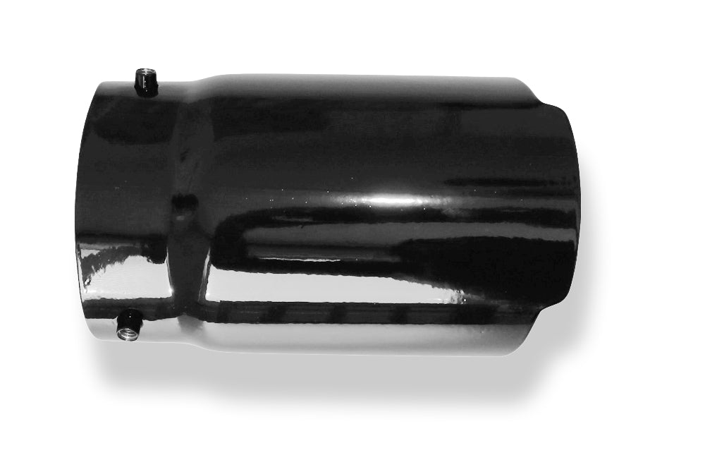 Fox Cover black - 100mm Endrohrhülle mit Madenschrauben für Endrohr Ø90 - Länge: 150mm