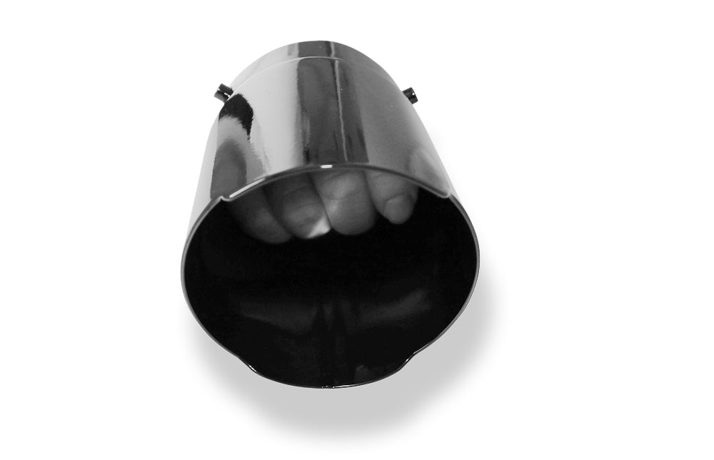 FoxCover black - 80mm Endrohrhülle mit Madenschrauben für Endrohr Ø70 - Länge: 150mm