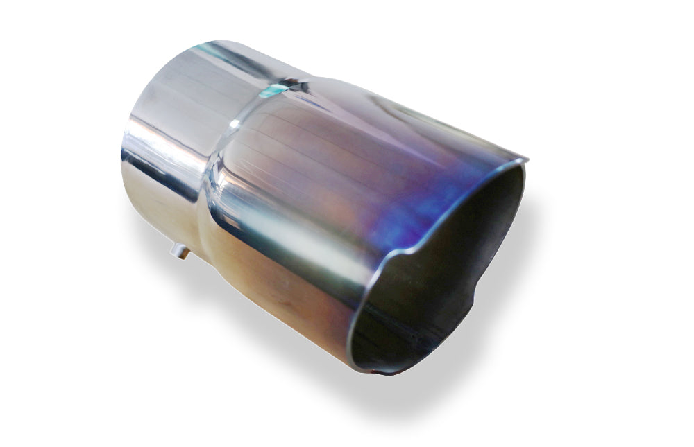 FoxCover colour - 80mm Endrohrhülle mit Madenschrauben für Endrohr Ø70 - Länge: 150mm
