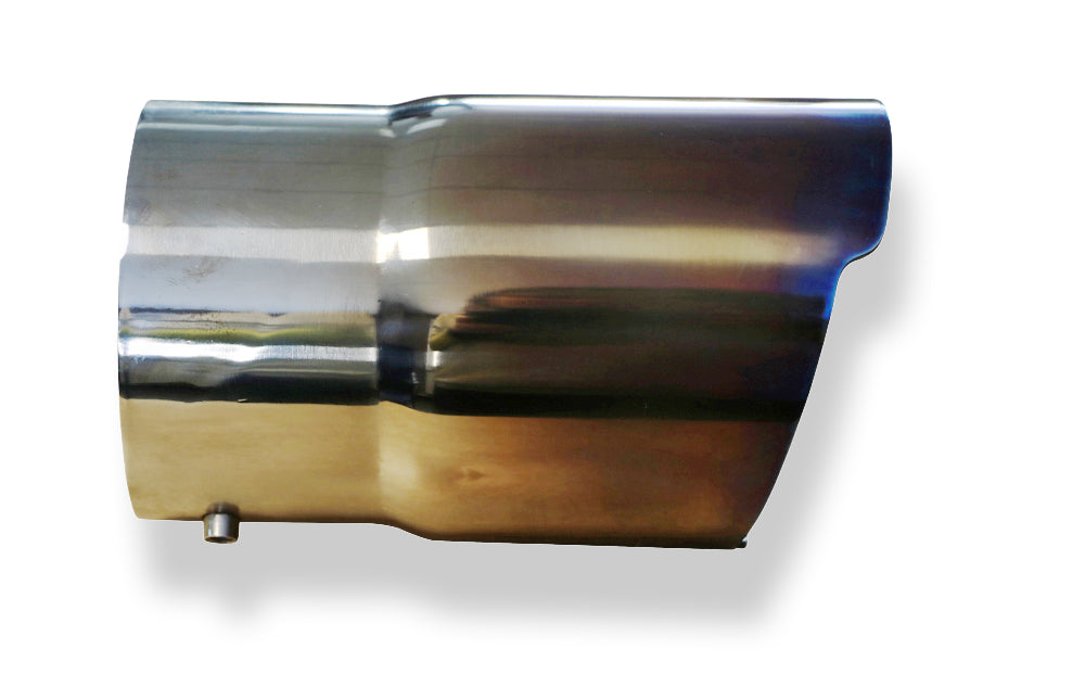 FoxCover colour - 100mm Endrohrhülle mit Madenschrauben für Endrohr Ø90 - Länge: 150mm