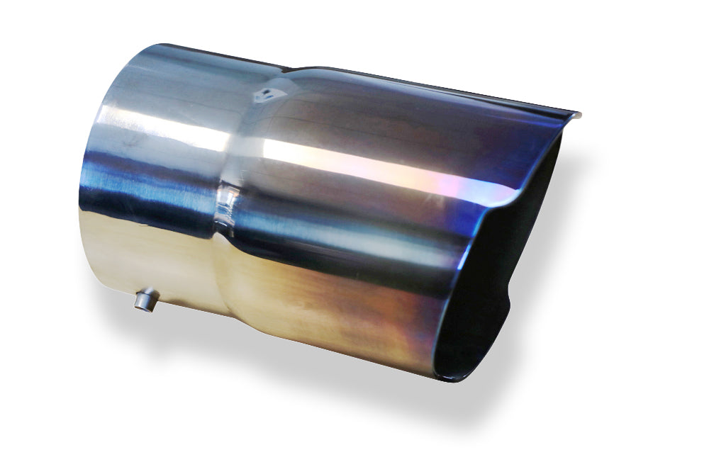 FoxCover colour - 90mm Endrohrhülle mit Madenschrauben für Endrohr Ø80 - Länge: 150mm