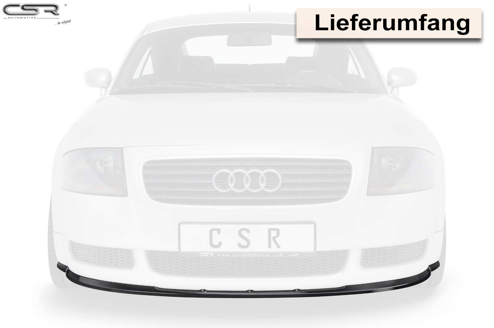CSR Frontspoiler | Cup-Spoilerlippe mit ABE für Audi TT 8N CSL011